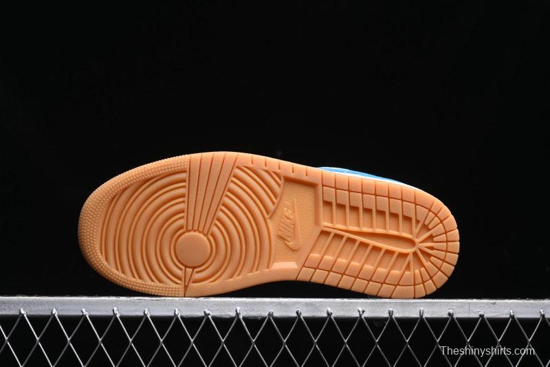 Nike Air Jordan 1 Low AJ1 White Blue Low-Top Casual Sneakers - DC0774-104