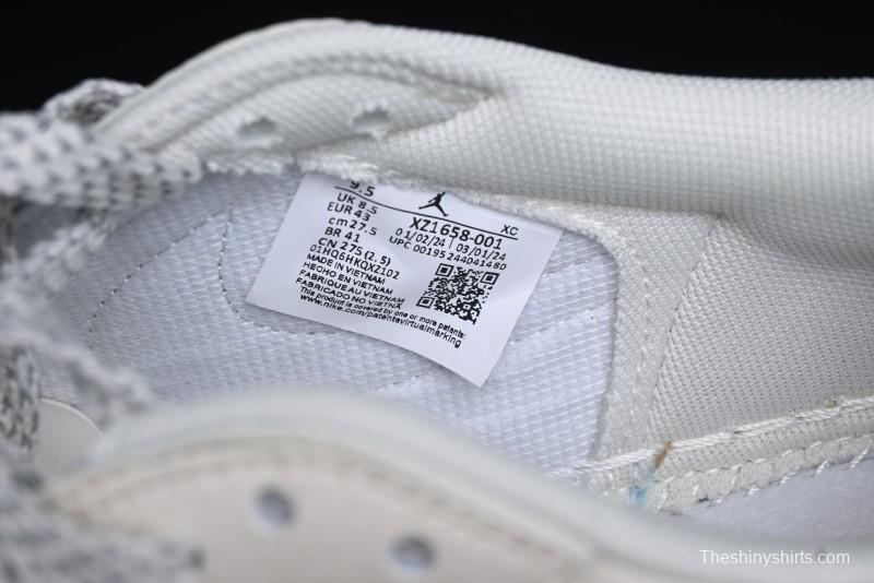 Nike Travis Scott x Fragment Design x Air Jordan 1 Low OG SP AJ1 Retro Sneakers - XZ1658-001