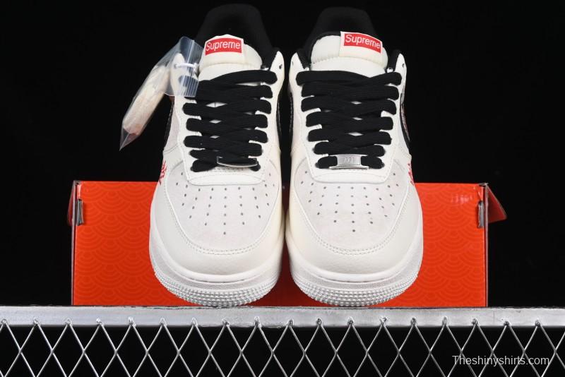 Nike Air Force 1 '07 Low Supreme Snake Year Limited Edition Basketball Shoes with Python Swoosh - DM6688-026
