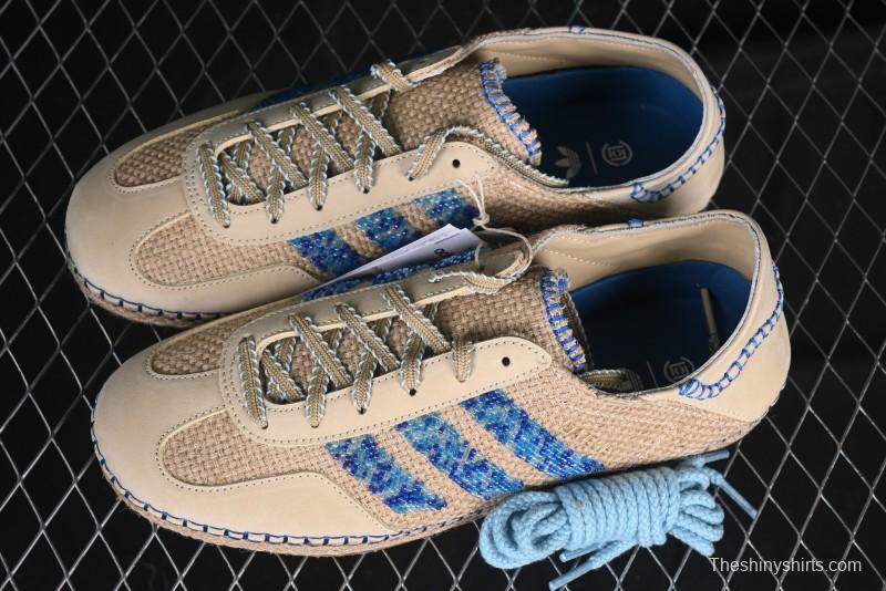 Adidas Clot x Originals Gazelle Indoor Retro Casual Slip-Resistant Wear-Resistant Low-Top Sneakers - IH3641