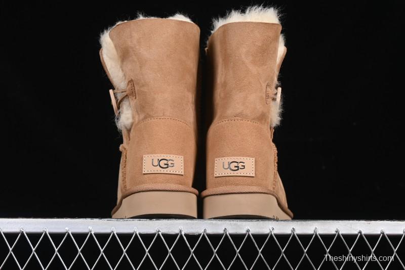 UGG Official Classic Button Sheepskin Snow Boots - 1016226 Chestnut