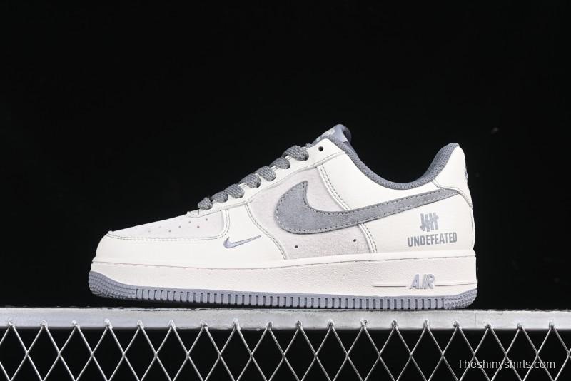 Nike Air Force 1 '07 Low UN Collaboration Pigskin Grey Stitch Low-Top Casual Sneakers - BB7518-018