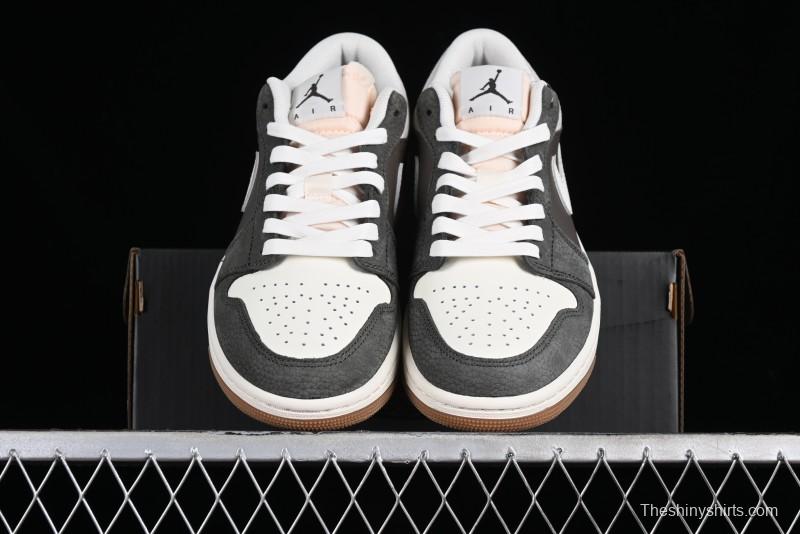 Nike Air Jordan 1 Low "Snkrs Day" Casual Sneakers with Grey Toe Design - FD0399-004