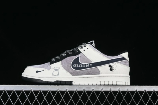 Nike SB Dunk Low Violent Bear Collaboration Two-Tone Swoosh Anniversary High-End Custom Low-Top Casual Skate Shoes - DJ2024-111