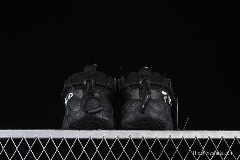 Fila Fusion Retro Mars Running Shoes with Lace-Up Design and Cushioned Sole - F12W422103FBK