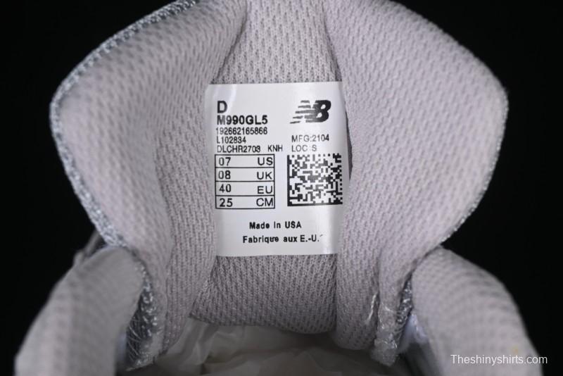 New Balance 990 Series Premium USA-Made Retro Running Shoes - M990GL5
