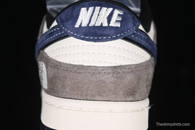 Nike SB Dunk Low The North Face Collaboration - Mysterious Grey Anniversary Edition Customized Low-Top Casual Skate Shoes - XS1086-006
