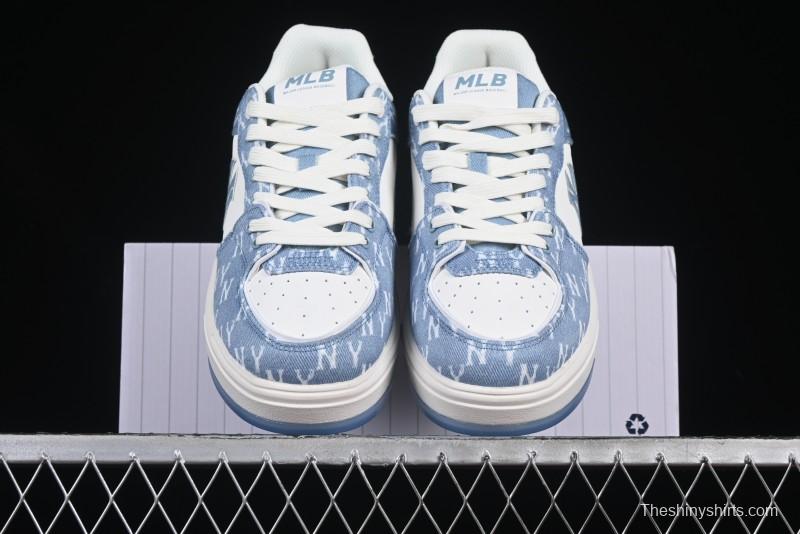 New York Yankees Chunky Liner Mid Denim Monogram Sandals with Thick Sole - 3ASXS015N50BLS