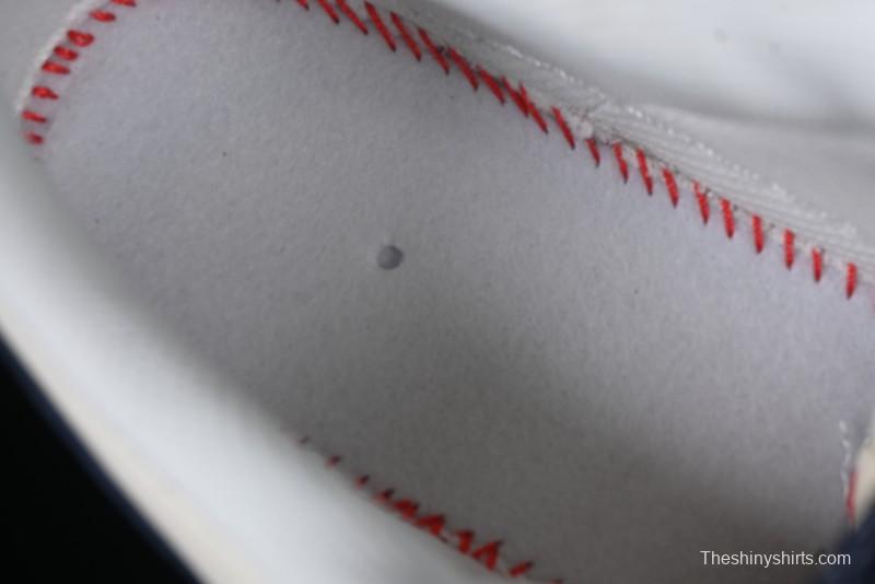 Nike Air Force 1 '07 Low Supreme Collaboration Sneakers with Red Tab and Blue Swoosh - BB7518-021