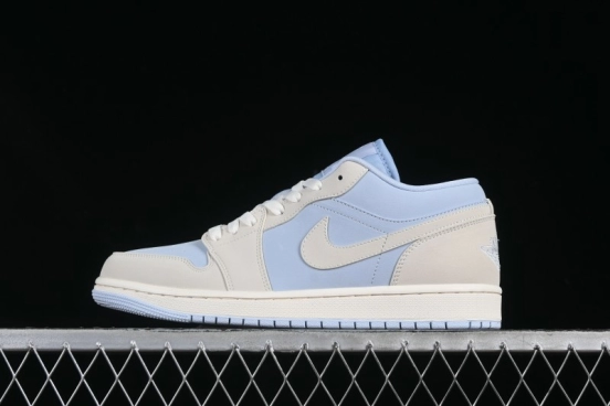 Nike Air Jordan 1 Low "Hydrogen Blue" Casual Sneakers with Retro Design - IB4003-407