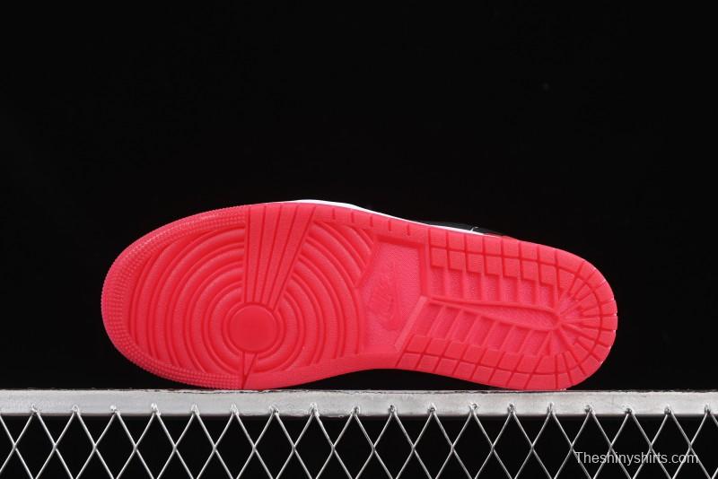 Nike Air Jordan 1 Low "White Black Gym Red" Retro Casual Sneakers - IB8971-106