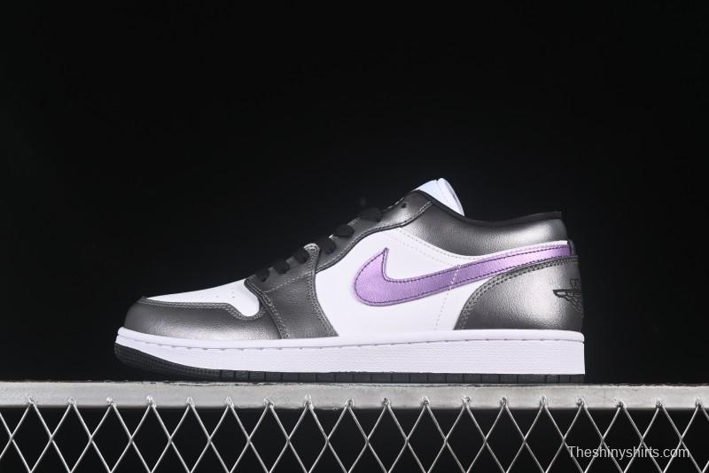 Nike Air Jordan 1 Low AJ1 Dark Purple Low-Top Casual Lifestyle Sneakers - HJ5910-105