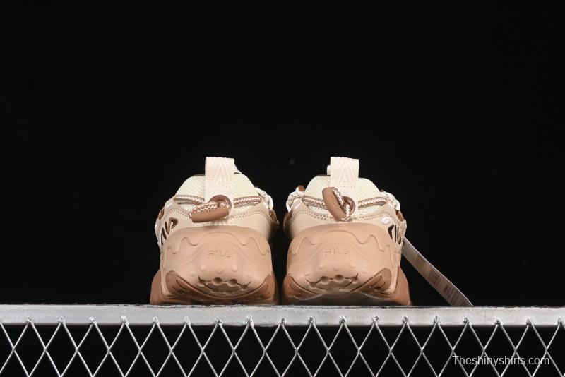 Fila Heritage Fluid Cat Paw 5.0 Retro Dad Shoes with Lace-Up Design - F12W442115FAS