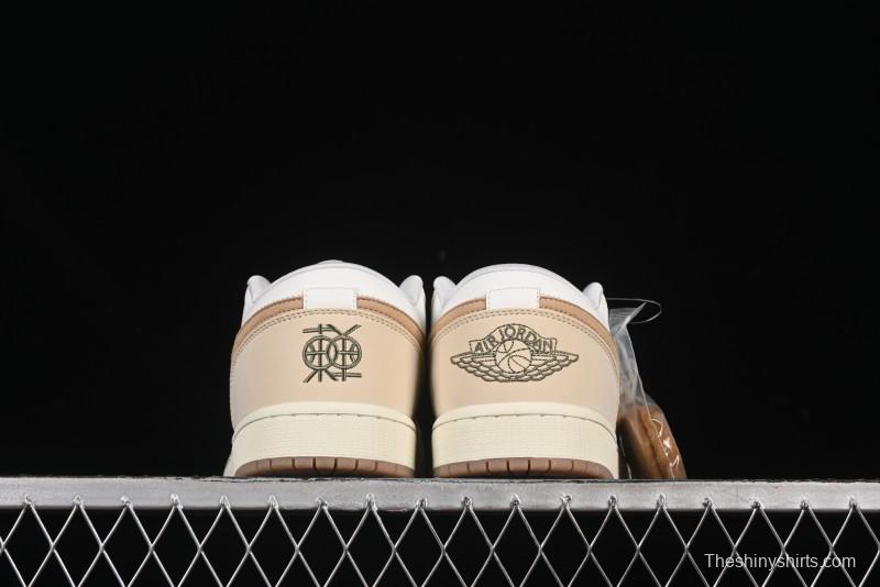 Nike Air Jordan 1 Low "Dongdan" Casual Sneakers in Coconut Milk White - IB8855-121