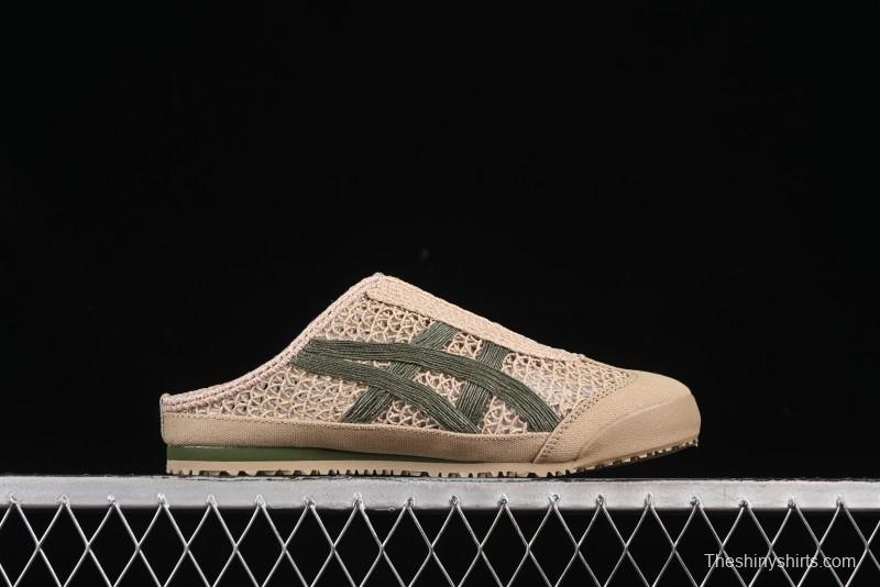 Onitsuka Tiger Mexico 66 Sabot Slip-On Sneakers with Breathable Mesh Upper - 1183C123-252