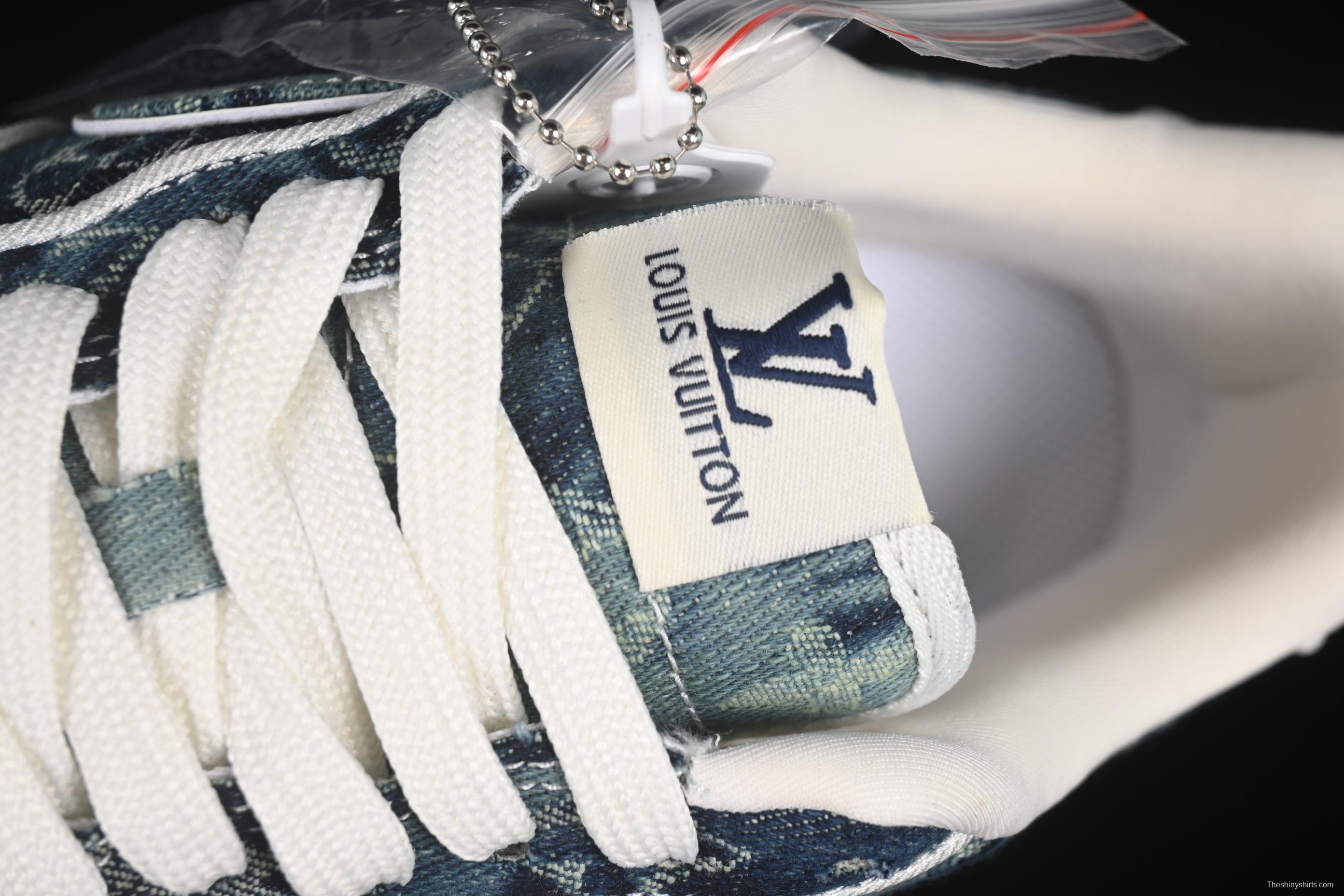 Nike Air Force 1 '07 Low LV Collaboration Blue Denim Casual Sneakers - SC9207-533