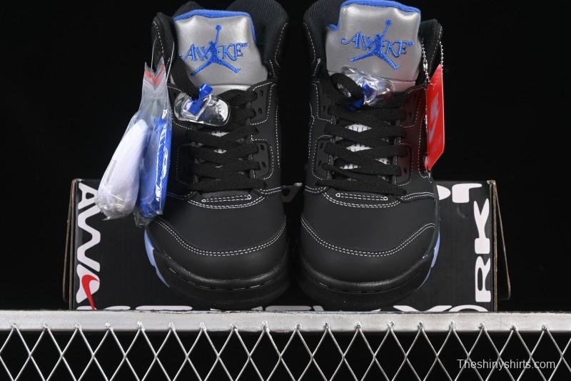 Nike Awake NY x Air Jordan 5 Black Metallic Basketball Shoes - DV4982-004