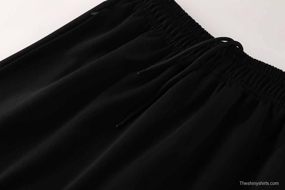 2025 Nike Black/Deep Grey Full Hoodie Zipper Jacket +Long Pants