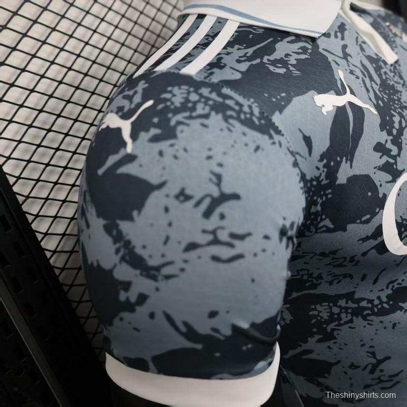 Player Version 25/26 Al-Ahli Gray with Camouflage Pattern Jersey