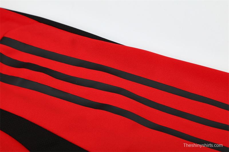 Retro 04/05 AC Milan Red Half Zipper Jacket