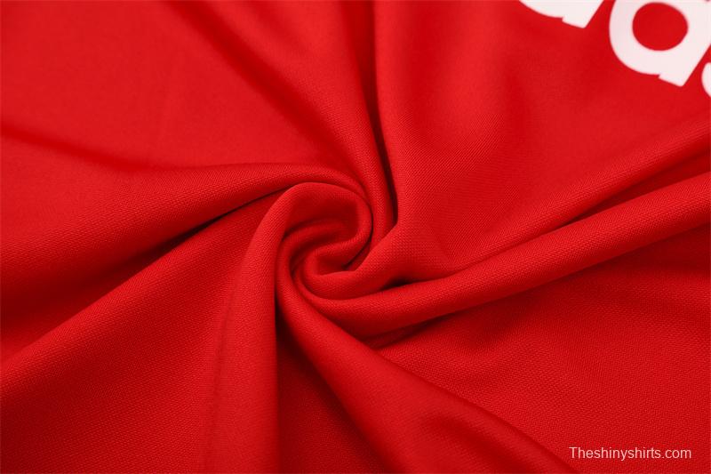 Retro 04/05 AC Milan Red Half Zipper Jacket+Long Pants