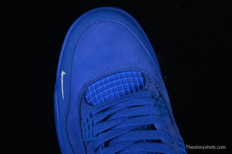 Nike Nigel Sylvester x Air Jordan 4 Retro Blue Collaboration Basketball Shoes - HF4340-400
