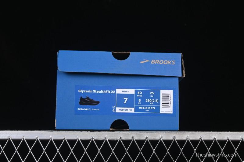 Brooks Glycerin Stealthfit 22 Cushioned Marathon Nitrogen Running Shoes - 1104481D072