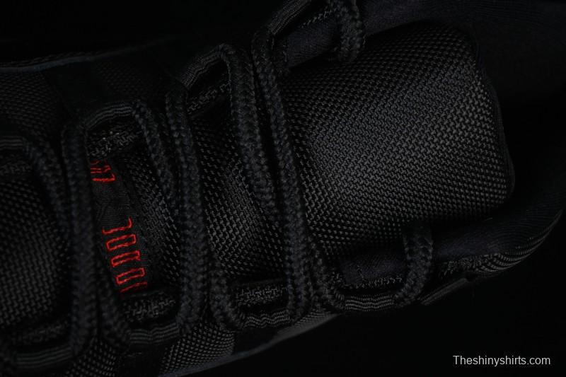 Nike Air Jordan 11 Retro Black Red Basketball Shoes - 378037-326