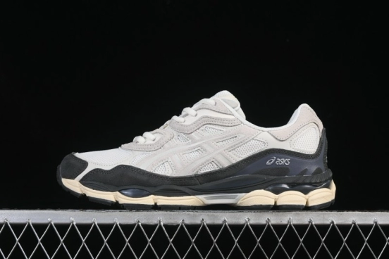 Asics Gel-NYC Retro Running Shoes with Breathable Mesh and Suede Upper - 1203A383-111