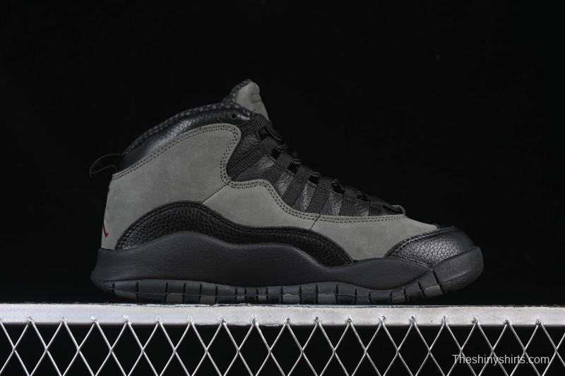 Nike Air Jordan 10 Retro Shadow Grey Basketball Shoes - HJ6779-001