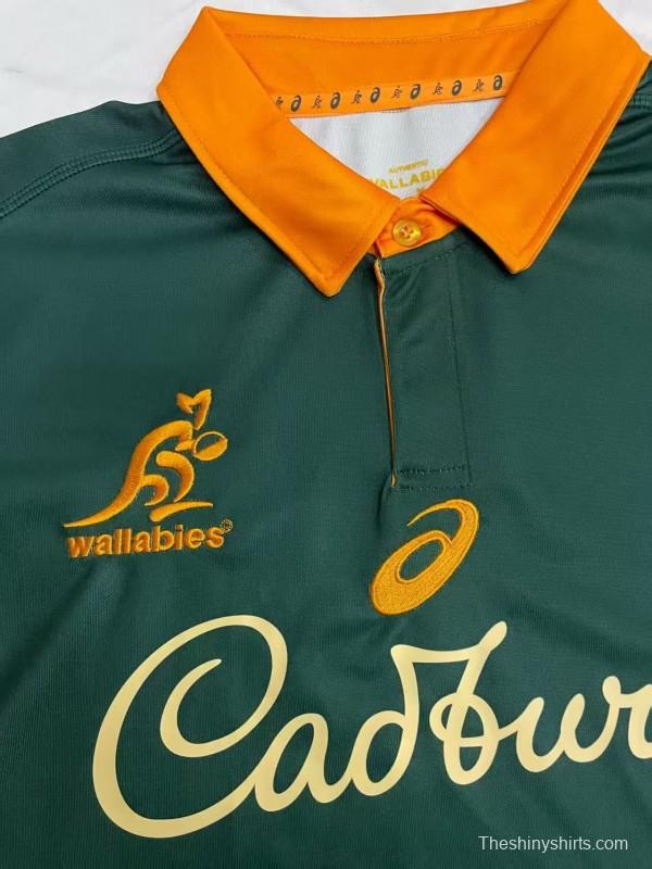 2026 Australia Wallabies Green with Indigenous Art Design Jersey