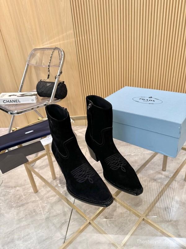 Prada Classic Pointed Boots 2025 SS Collection - L Y00330
