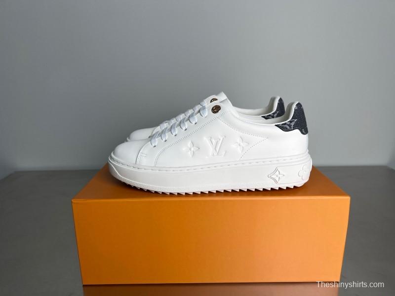 Louis Vuitton Takashi Murakami Time Out Cherry Blossom Flat Low-Top Sneakers - YC