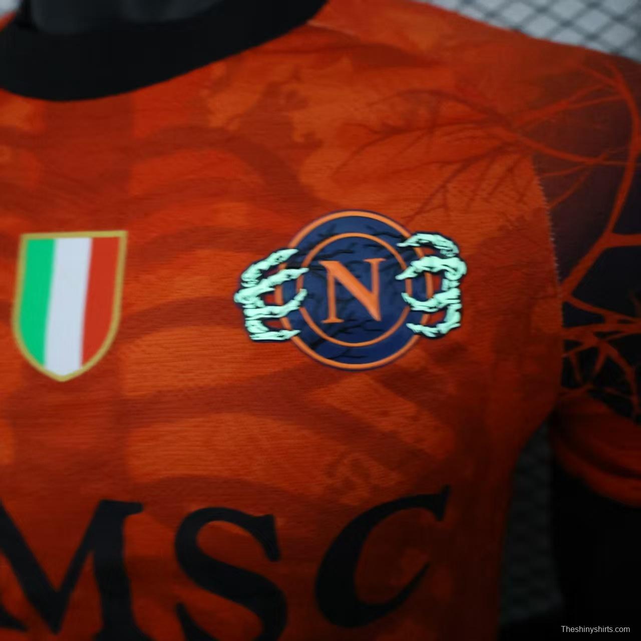 Player Version 25/26 Napoli Halloween Orange Jersey-Glow In Dark