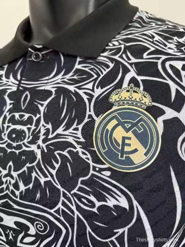 Player Version 23/24 Real Madrid Black Dragon Special Jersey