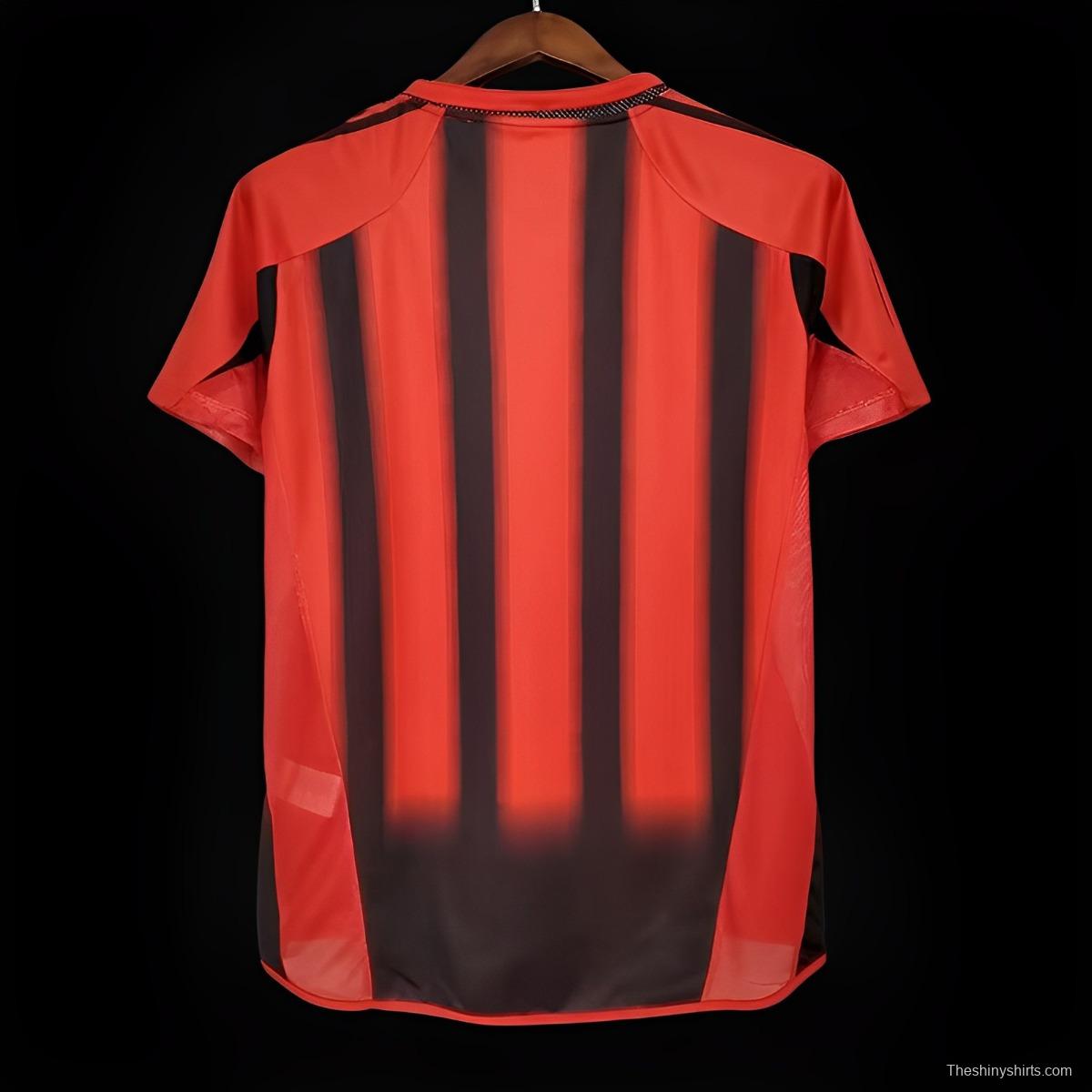 Retro 04/05 AC Milan Home Authentic Jersey