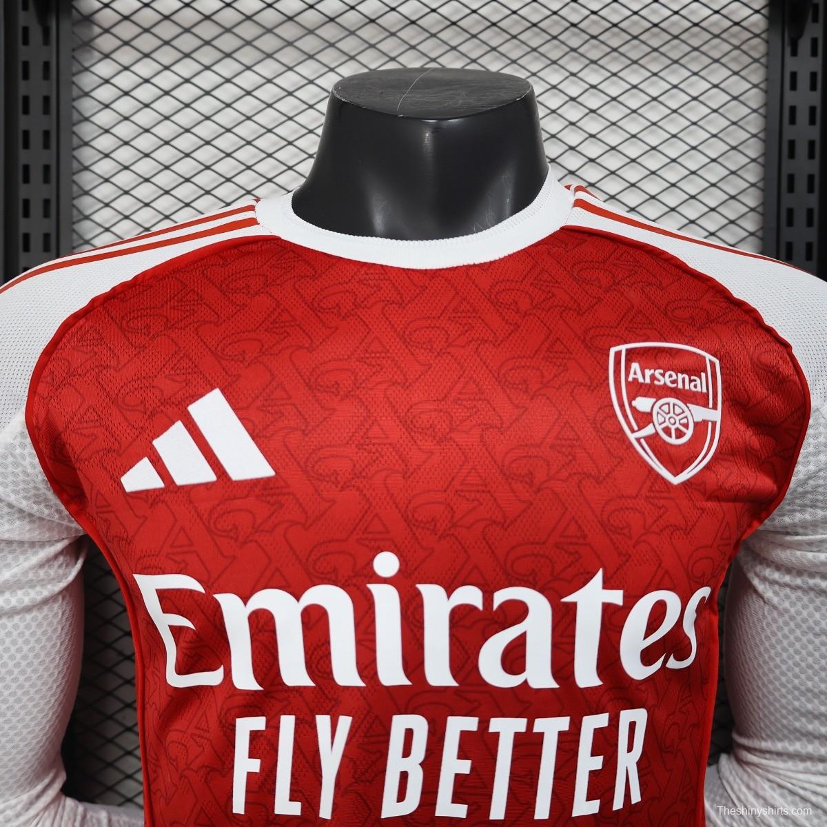Player Version 25/26 Arsenal Home Long Sleeve Jersey