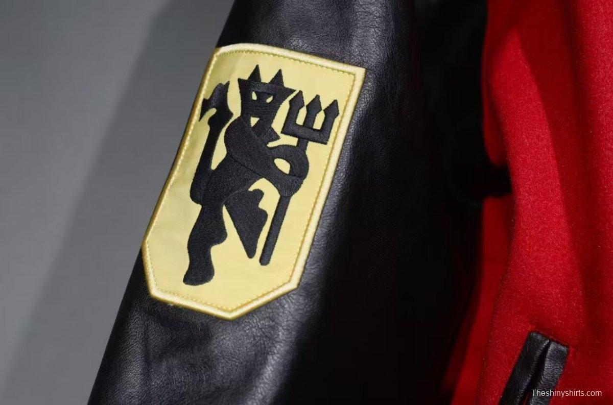 24/25 Manchester United Letterman Red/Black Jacket