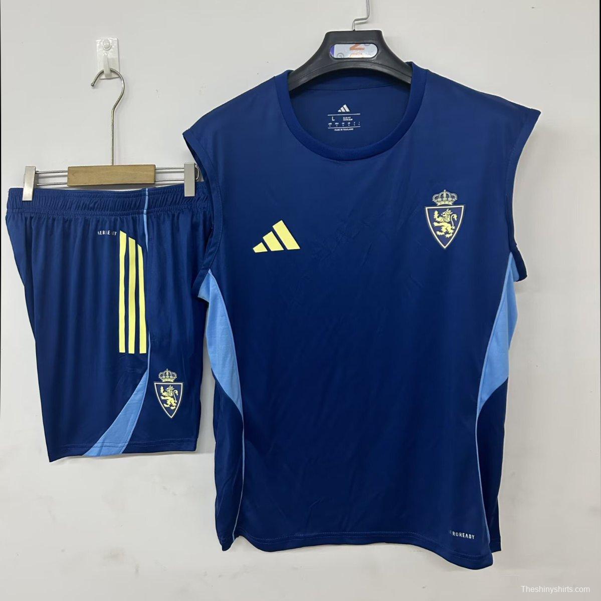 25/26 Rea Zaragoza Vest Jersey Royal Blue+Shorts